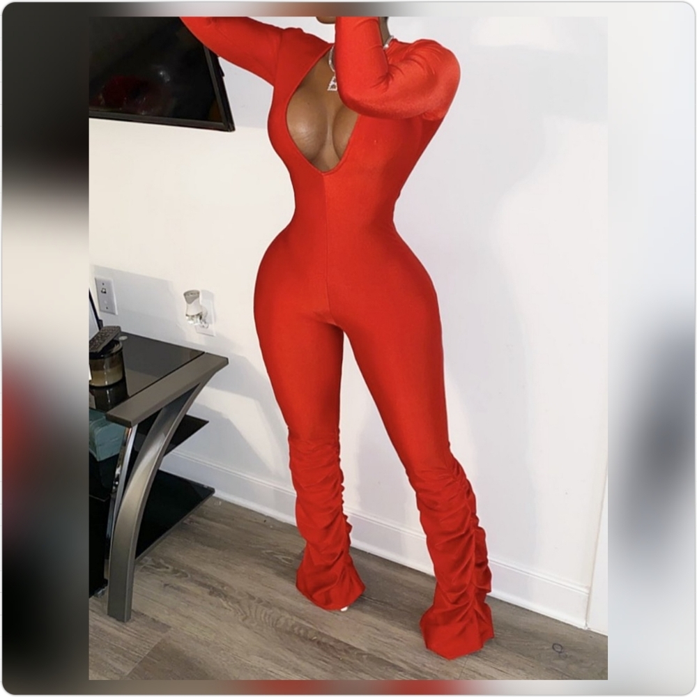 One Piece Ruched Jumpsuit